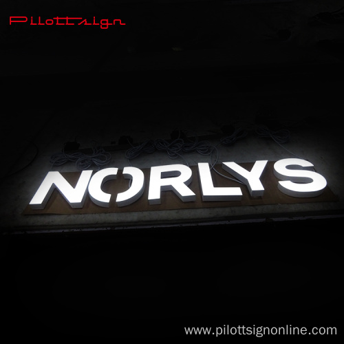 Shop Outdoor Acrylic 3D Led Outdoor Sign Board